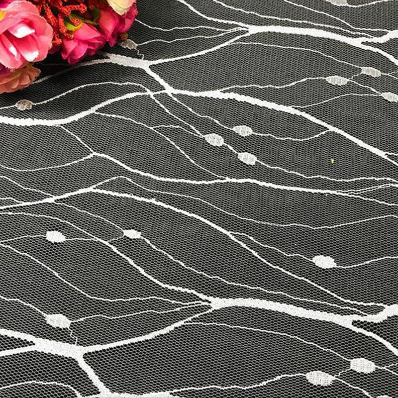 Stripe Wave Cutwork Nylon Lace Fabric for Bridal Wholesale Supplier 8